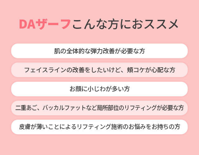 DAザーフこんな方におススメ